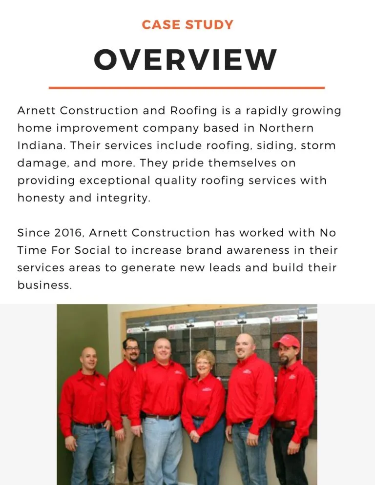 Arnett Construction and Roofing case study, page 2