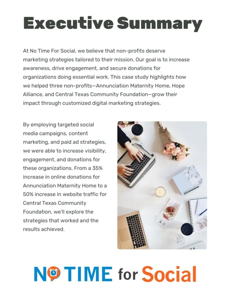 Annunciation Maternity Home, Central Texas Community Foundation, Hope Alliance case study, page 2